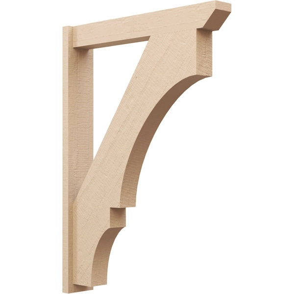 Ekena Millwork 5 1/2-in W x 32-in D x 44-in H Balboa Slat Rough Cedar Woodgrain TimberThane Outlooker, Primed Tan OUTUR055X32X44BOA24RCPR - main